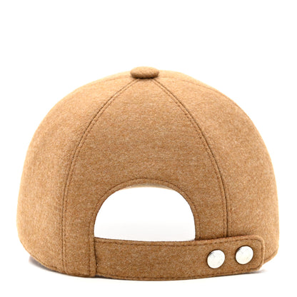 Hermes Wool Lambskin Serena Cap 56 Gold 5 of 8