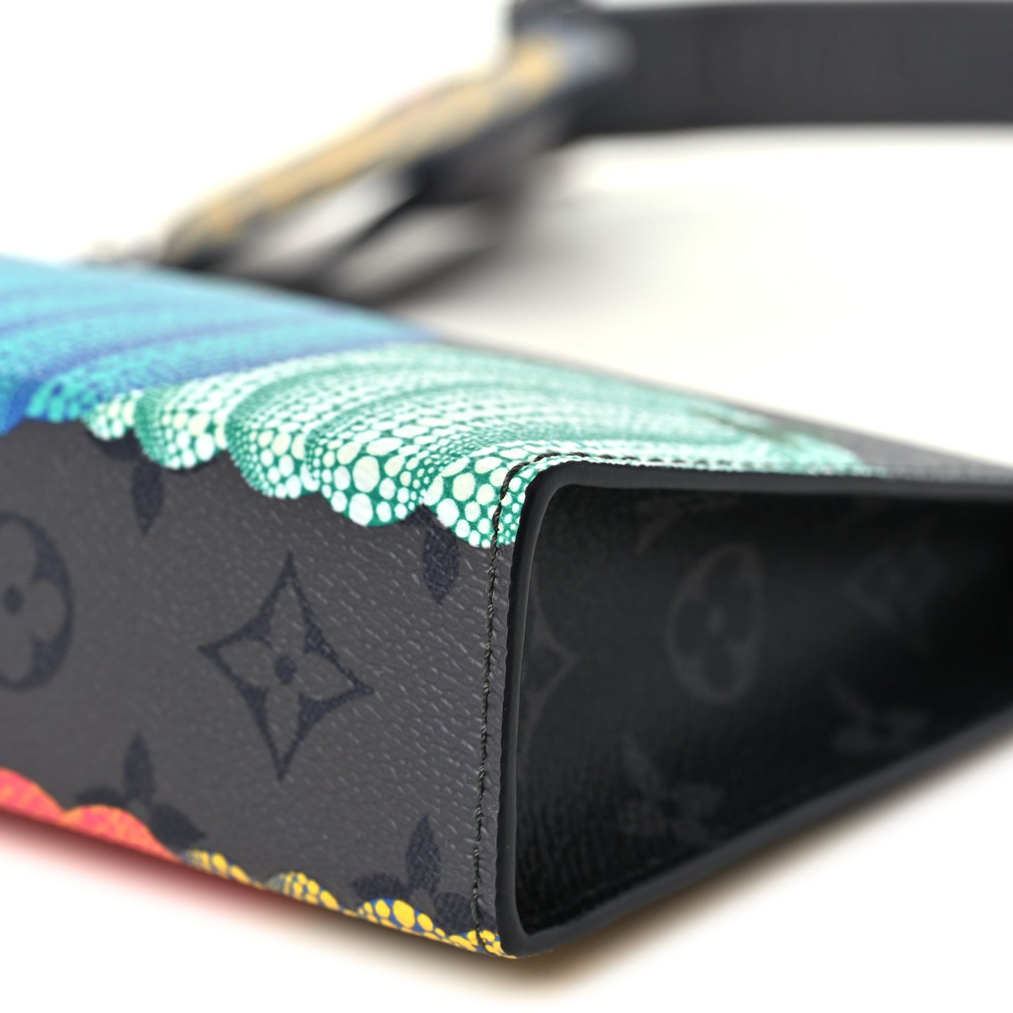 LV X YK Monogram Eclipse Reverse Pumpkin Gaston Wearable Wallet