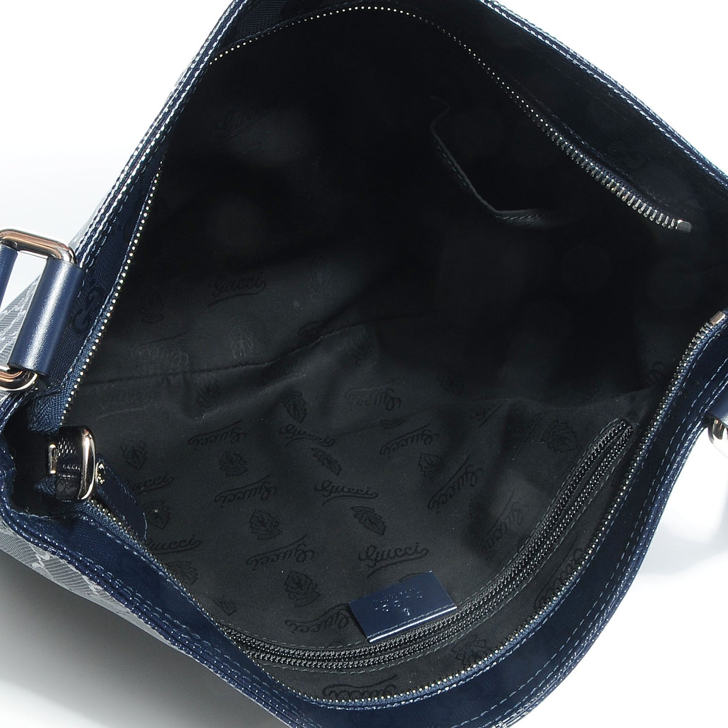 Imprime Monogram Flat Messenger Bag Navy
