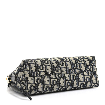 Christian Dior Oblique Cosmetic Pouch Blue 4 of 8