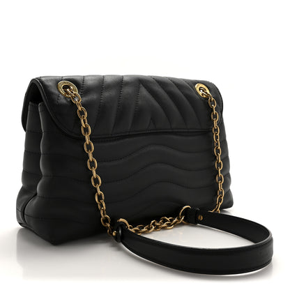 Louis Vuitton Calfskin LV New Wave Chain Bag GM Black 3 of 11