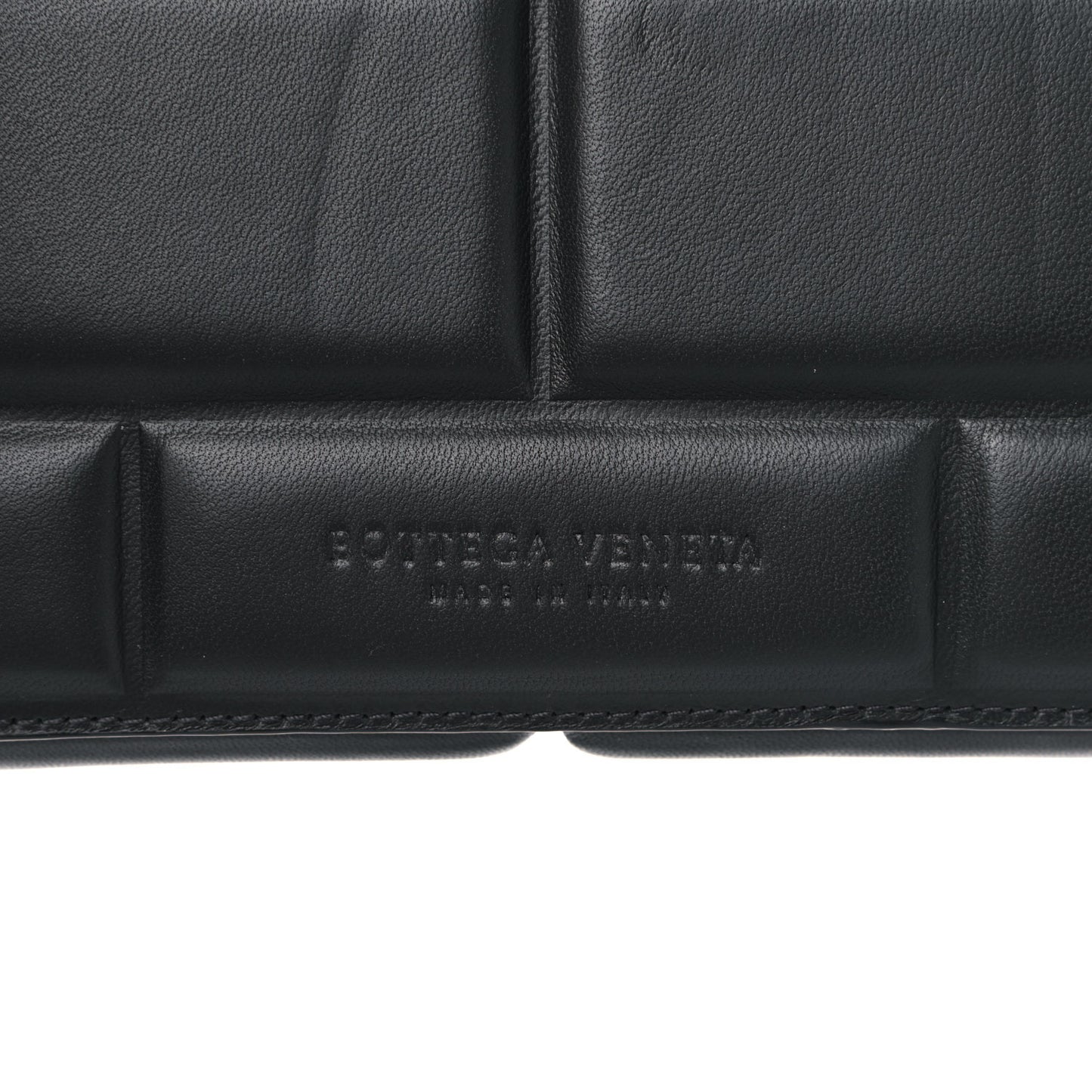 Embossed Nappa Crossbody Bag Black