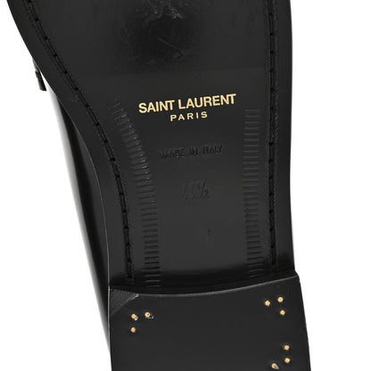 Saint Laurent Calfskin Mens Penny Loafers 44.5 Black 8 of 10
