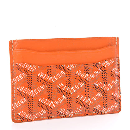 Goyard Goyardine Saint Sulpice Card Holder Orange 3 of 8