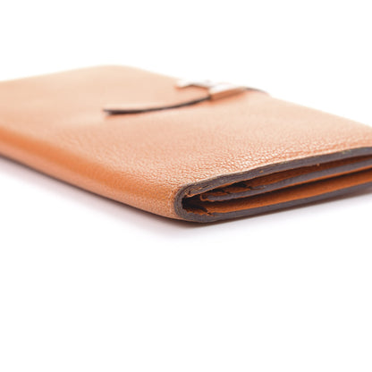 Hermes Chevre Mysore Bearn Gusset Wallet Orange 12 of 15
