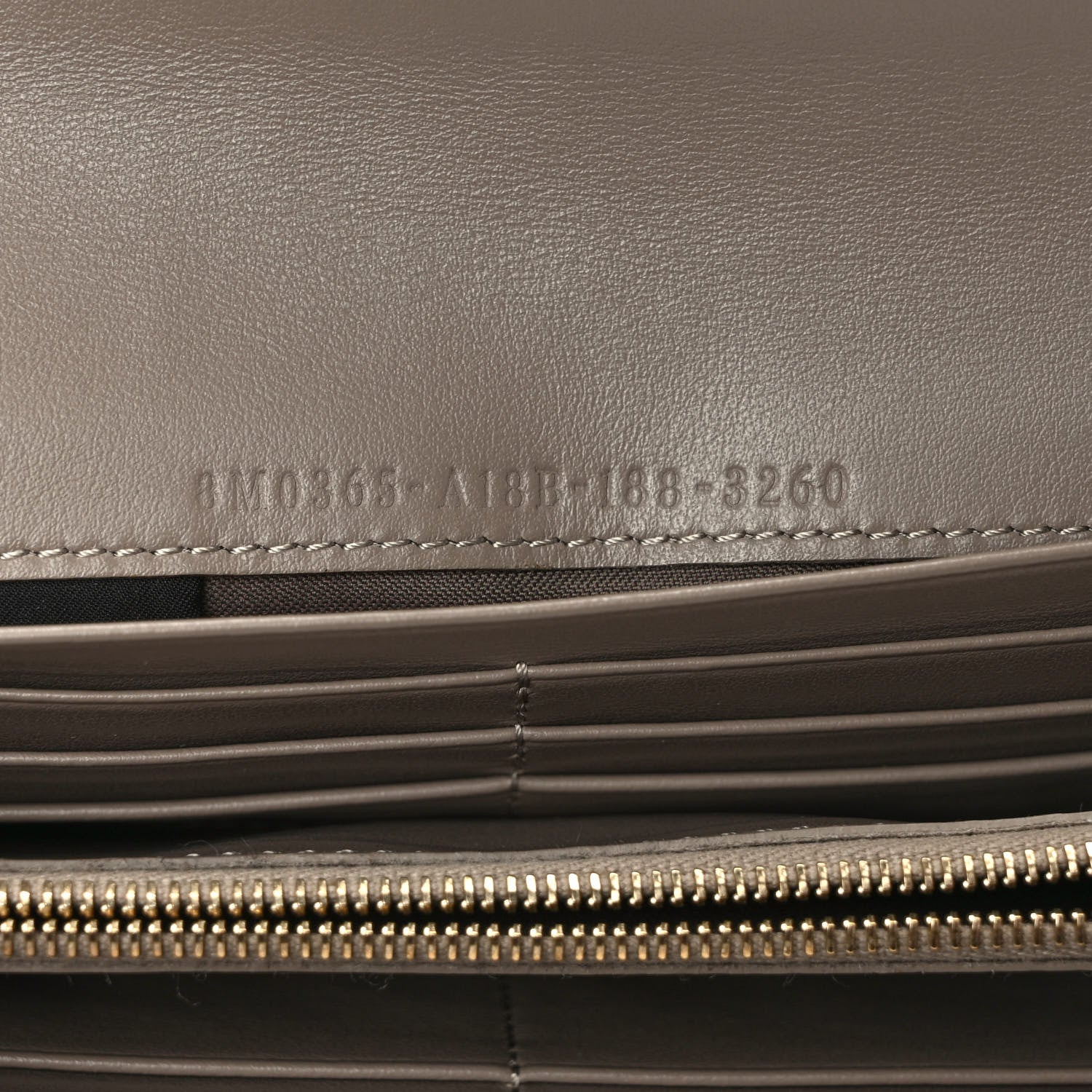 Fendi Vitello Cruise F is Fendi Continental Envelope Wallet on Chain Tortora 7 of 10