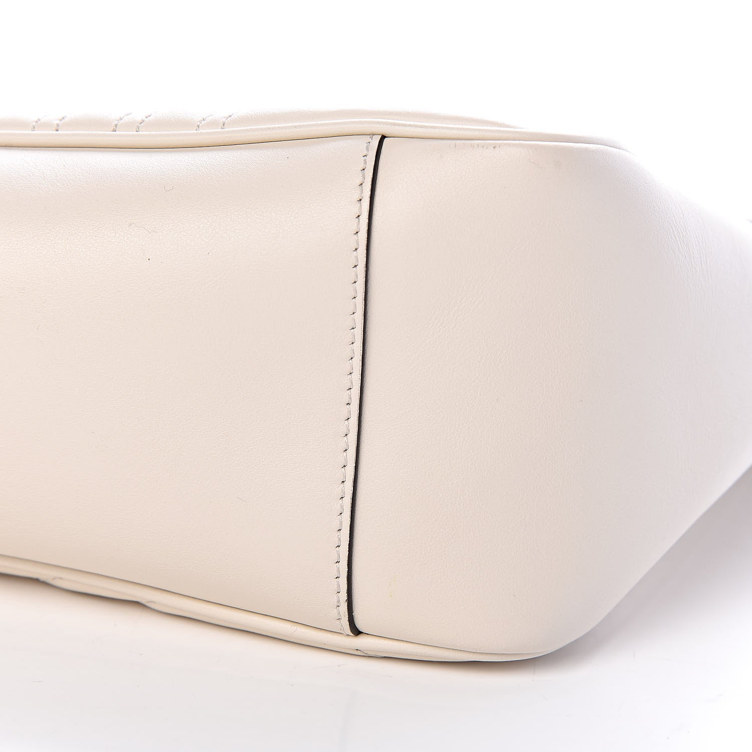 Gucci Calfskin Matelasse Large GG Marmont Shoulder Bag Mystic White 11 of 11