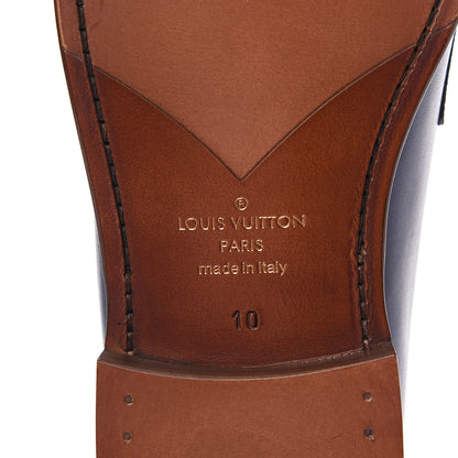 Louis Vuitton Suede Monogram Mens Sorbonne Loafers 10 Marine 8 of 8