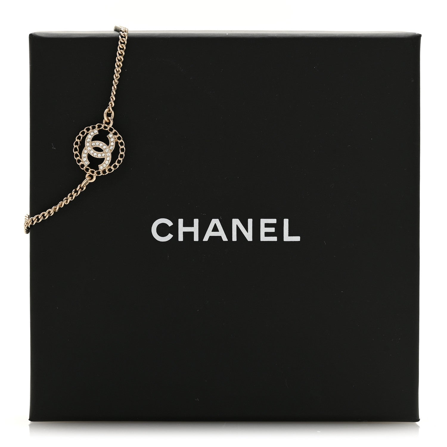 Chanel Crystal CC Chain Bracelet Gold 5 of 5
