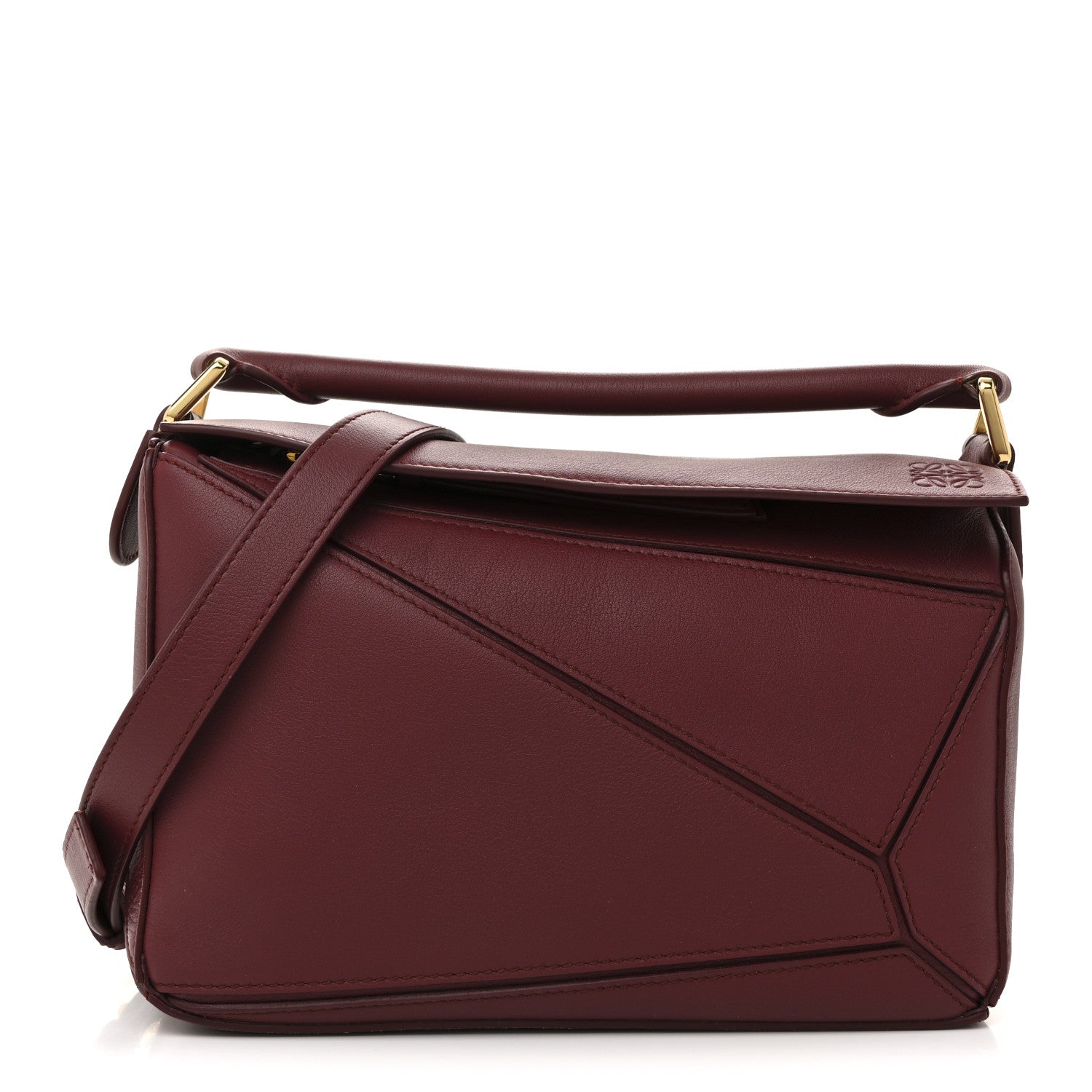 Loewe Calfskin Small Puzzle Bag Wild Berry 1 of 14
