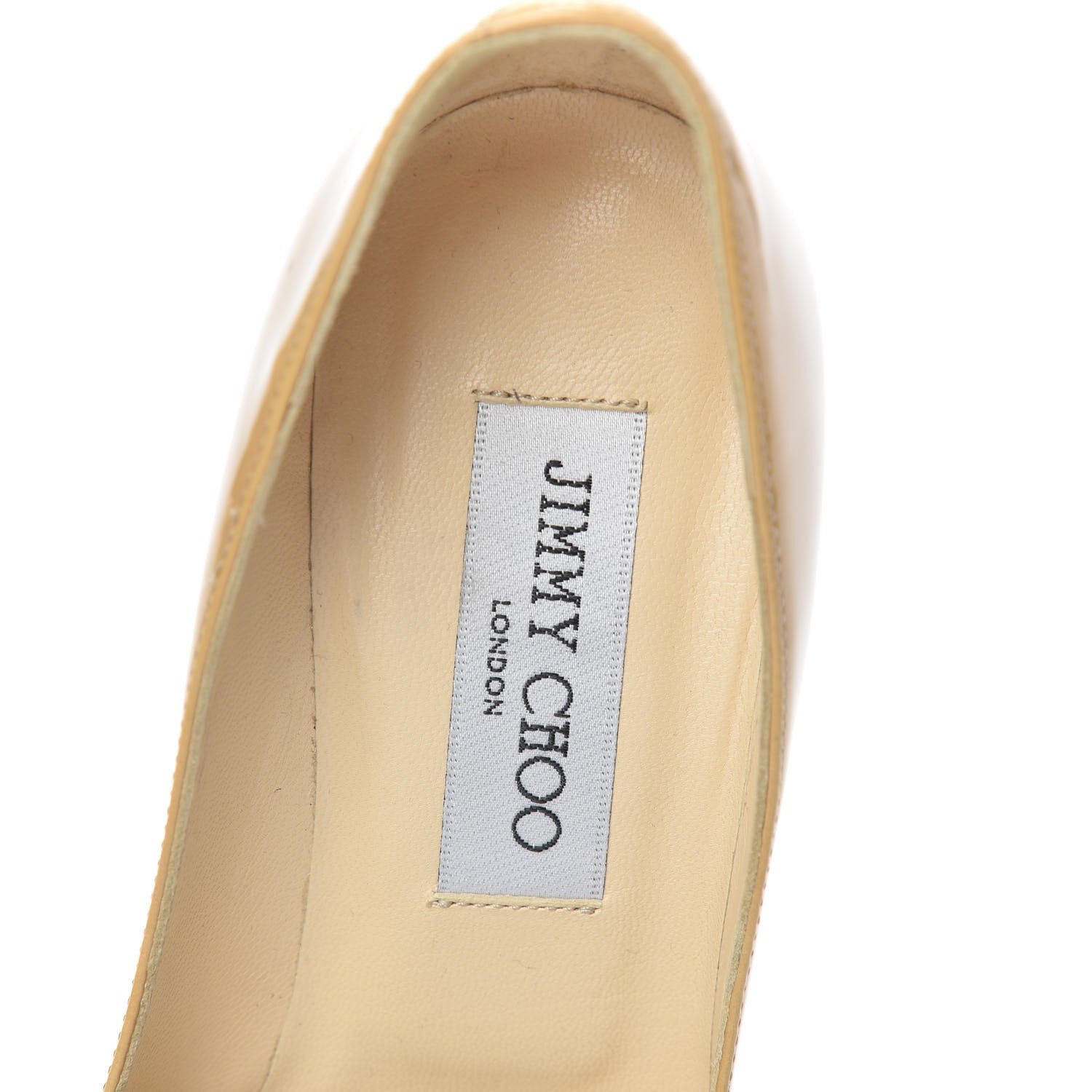 Jimmy Choo Patent Agnes 85 Pumps 36.5 Beige 5 of 7
