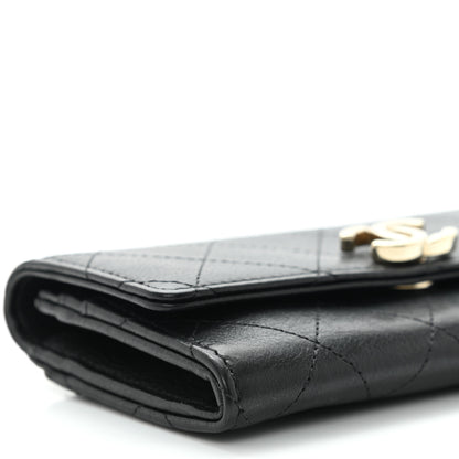 Chanel Calfskin Diamond Stitched CC Wallet Black 8 of 9