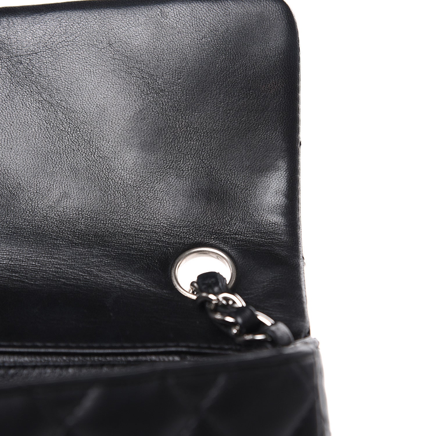 Chanel Lambskin Quilted East West Flap Black 12 of 13