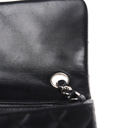 Chanel Lambskin Quilted East West Flap Black 12 of 13