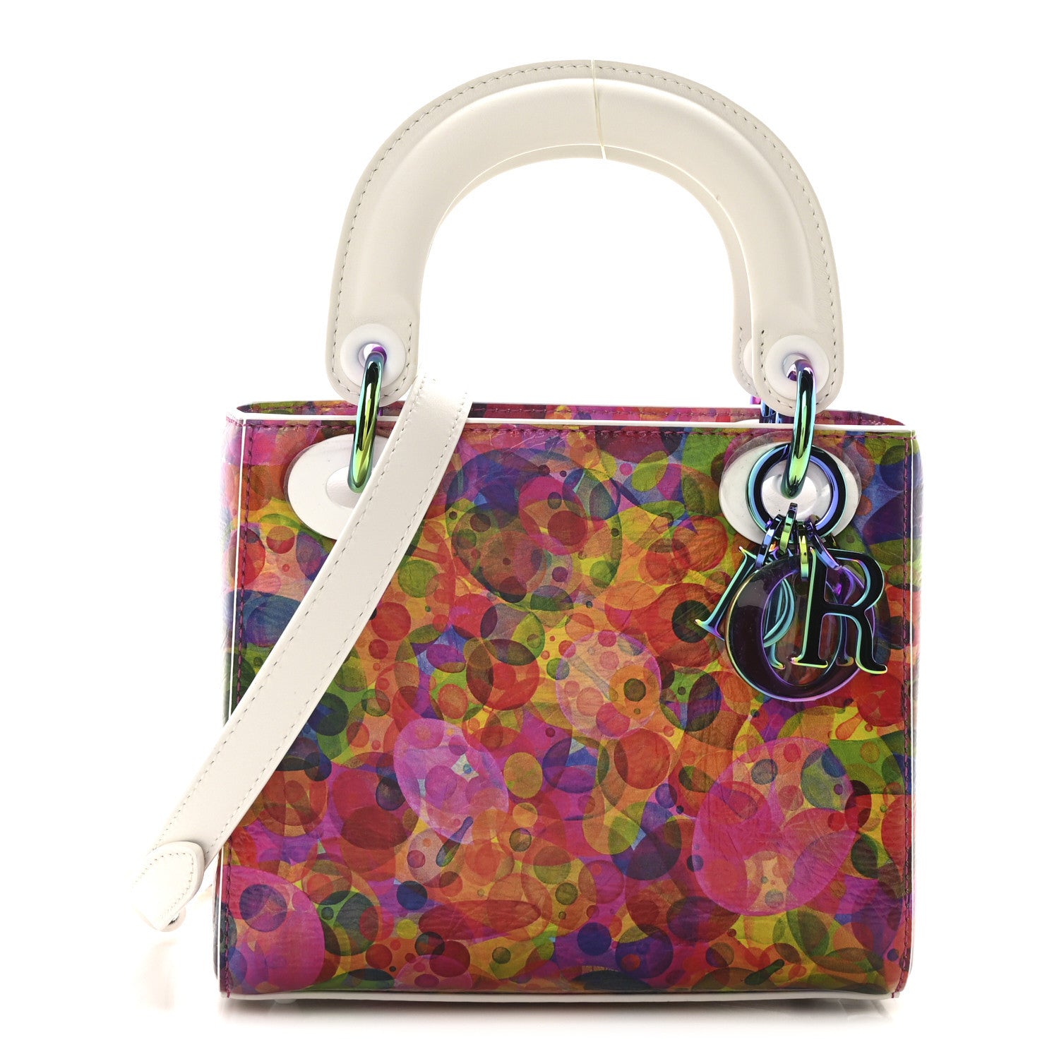 Christian Dior X HUANG YUXING Lambskin Printed Mini Lady Dior Art White Multicolor 1 of 11