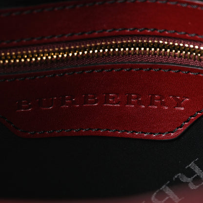 Burberry Lambskin Whipstitch Medium Tote Burgundy 5 of 9