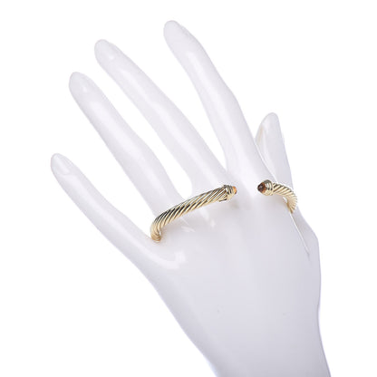 David Yurman 18K Yellow Gold Citrine 5mm Cable Classics Bracelet 2 of 5