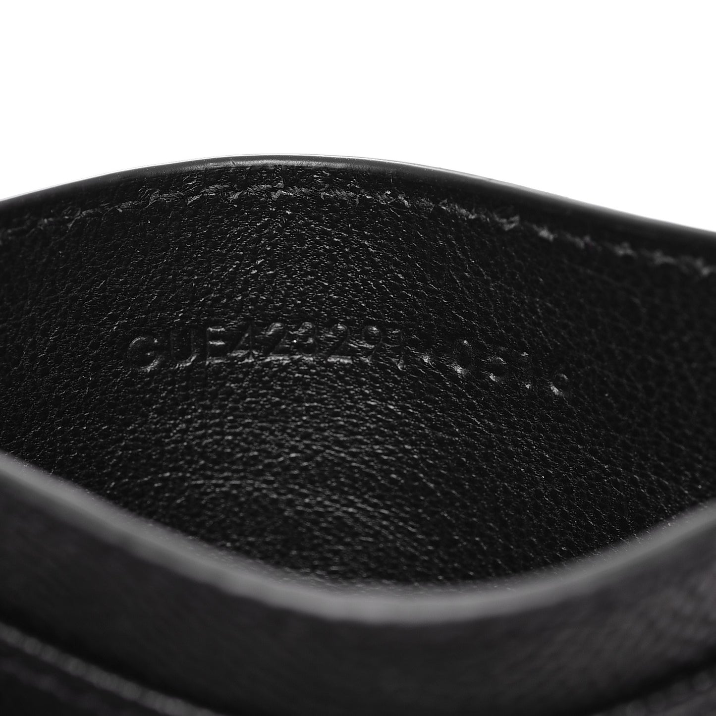 Grain De Poudre Matelasse Chevron Monogram Credit Card Case Black