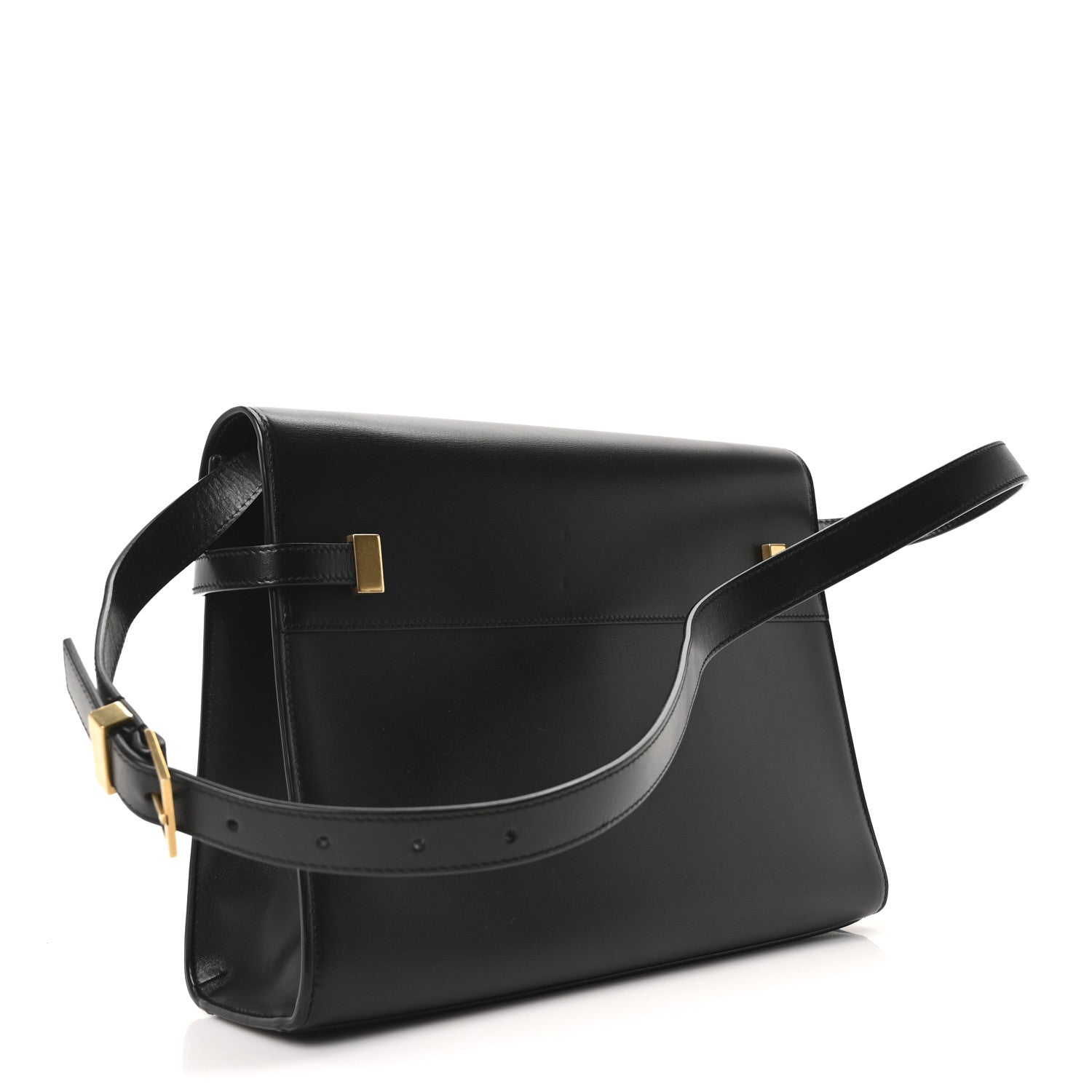 Saint Laurent Smooth Calfskin Manhattan Shoulder Bag Black 3 of 10