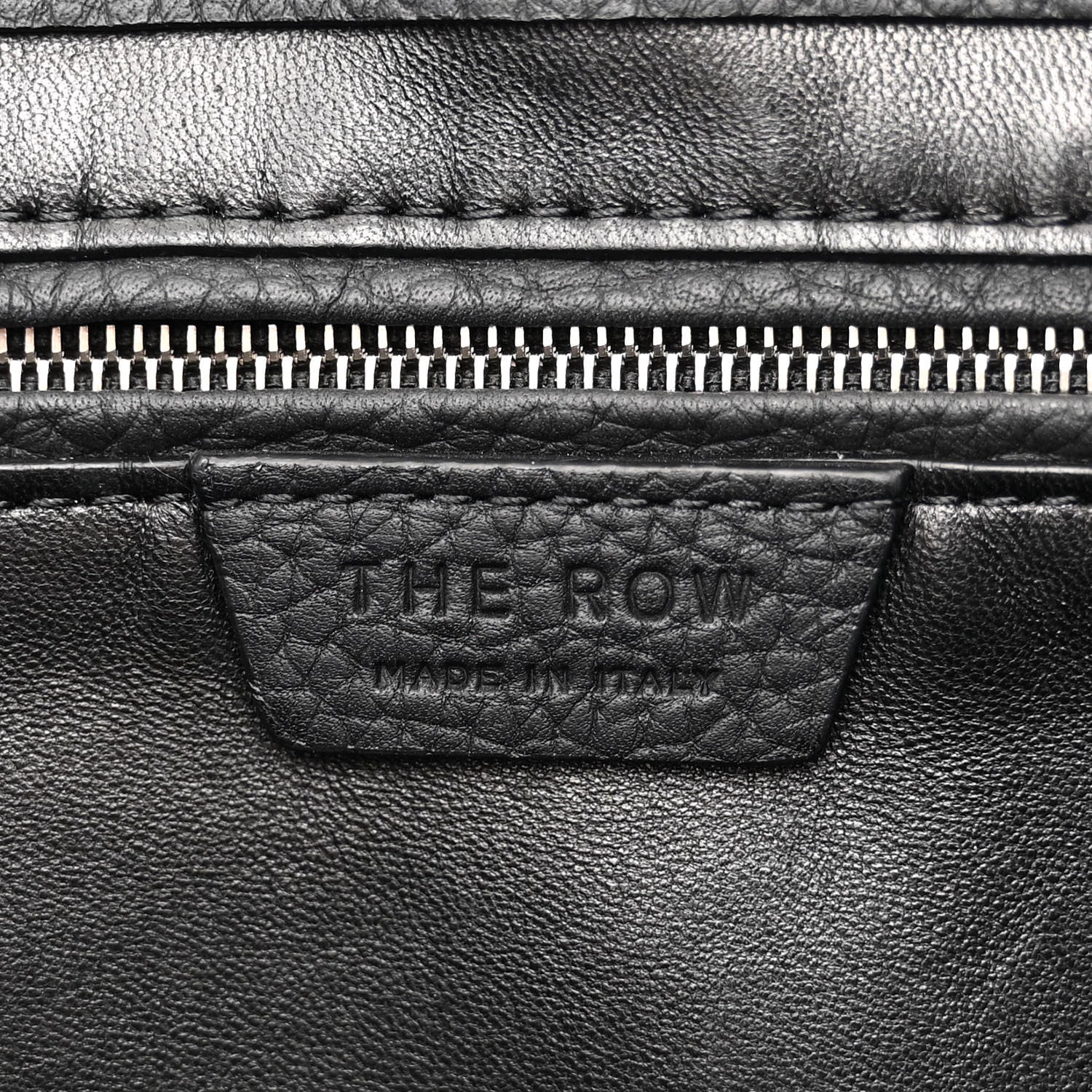 The Row Grained Calfskin Jules Bag Black 6 of 13