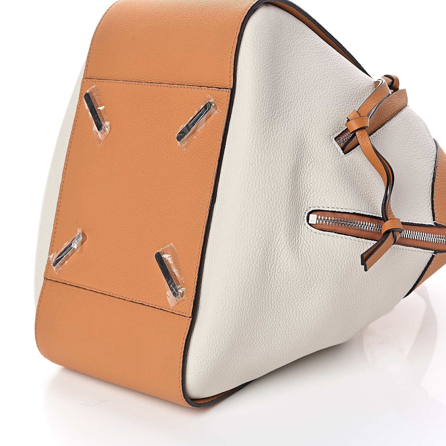 Loewe Calfskin Medium Hammock Shoulder Bag Tan White 8 of 10