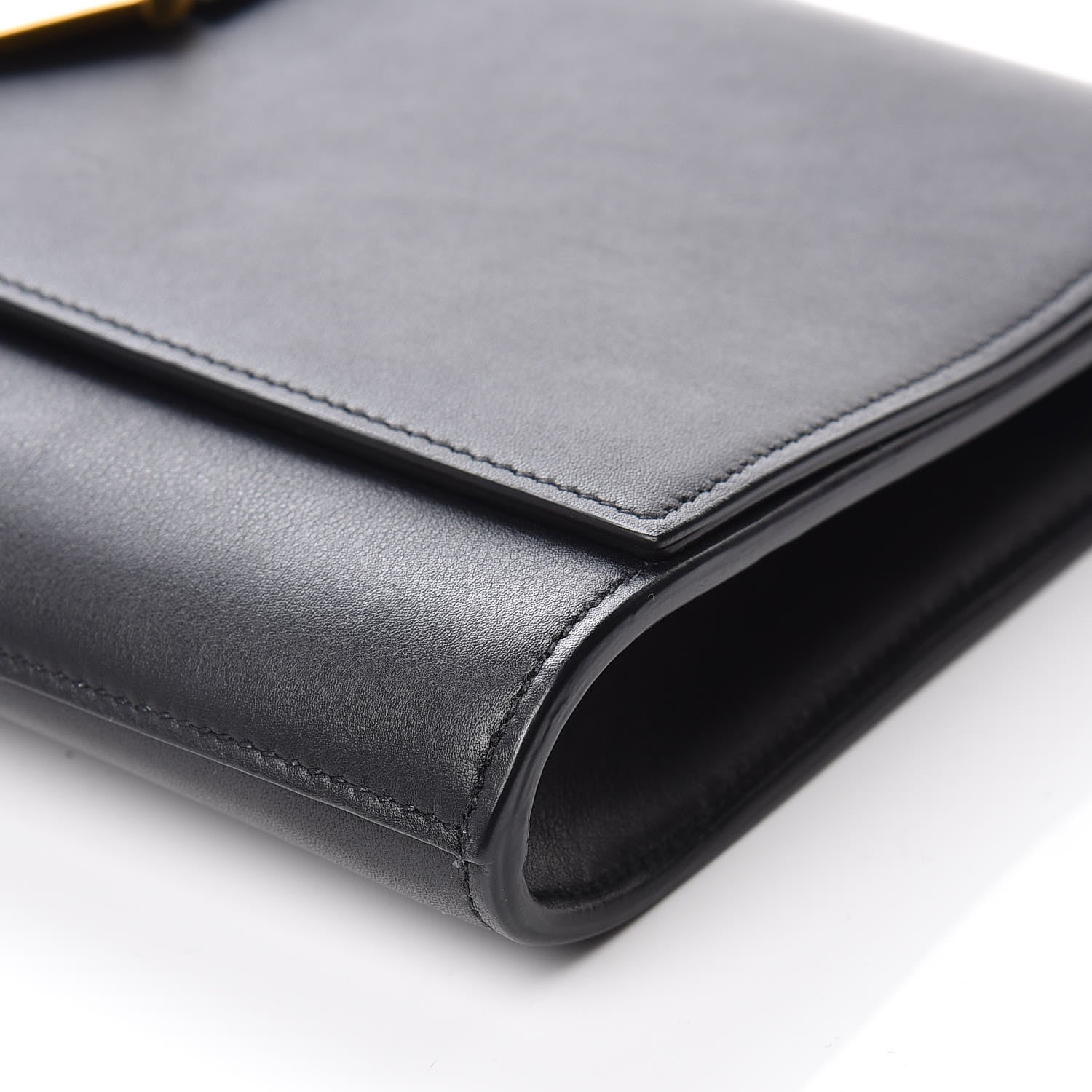 Saint Laurent Calfskin Classic Y Ligne Clutch Black 6 of 9
