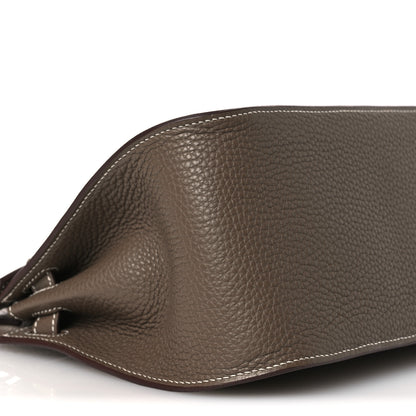 Hermes Taurillon Clemence Jypsiere 28 Etoupe 9 of 10