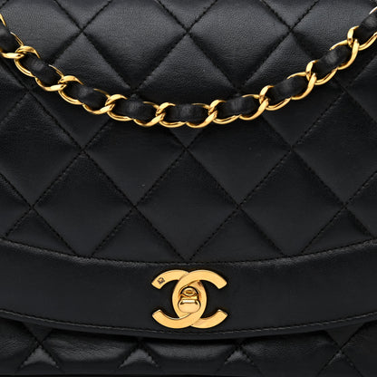 Chanel Lambskin Quilted Medium Single Flap Black 10 of 16