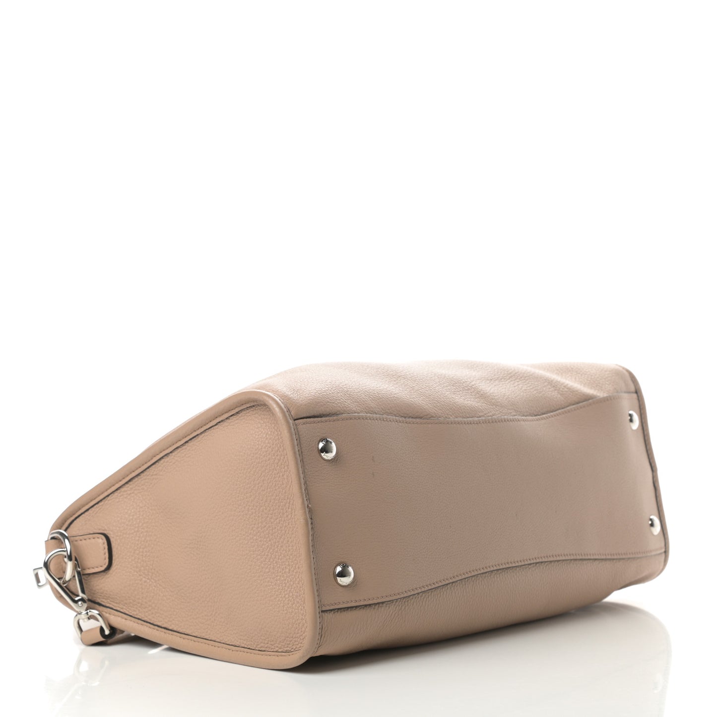 Vitello Daino Shopping Satchel Cammeo