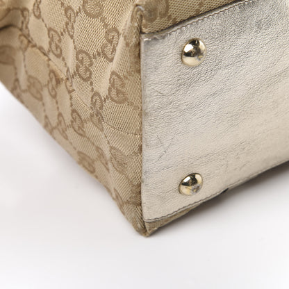 Gucci Monogram Medium Abbey Tote Metallic 15 of 18