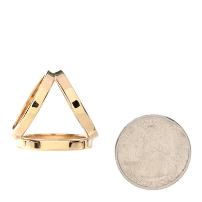 Hermes Permabrass Gold Plated Trio Scarf Ring 2 of 3