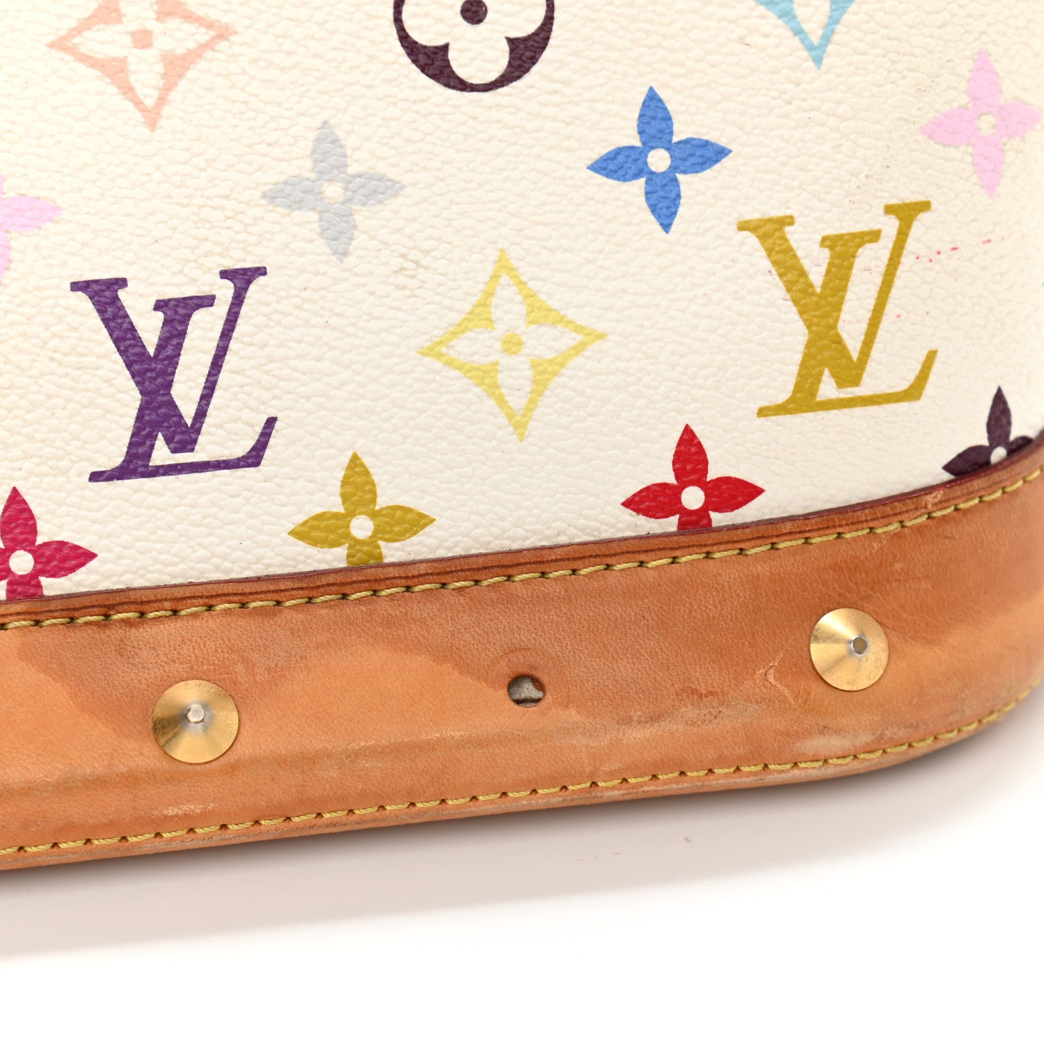 Louis Vuitton Monogram Multicolor Alma GM White 10 of 17