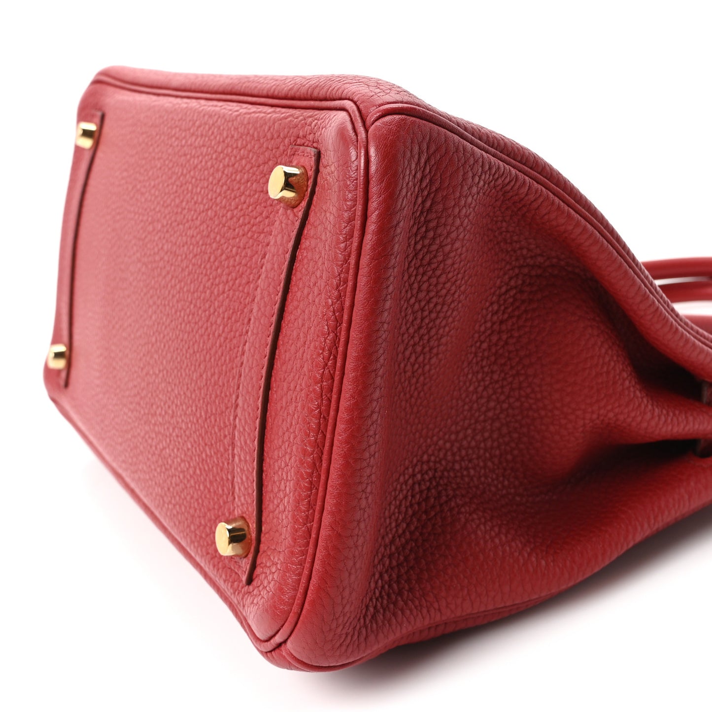 Taurillon Clemence Birkin 30 Rouge Garance