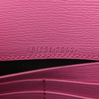 Gucci Calfskin Floral Print Mini Dionysus Chain Wallet Ivory Pink 7 of 10