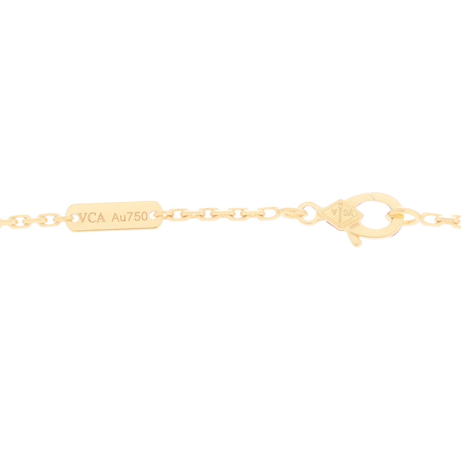 Van Cleef & Arpels 18K Yellow Gold Mother of Pearl Magic Alhambra Long Necklace 4 of 4