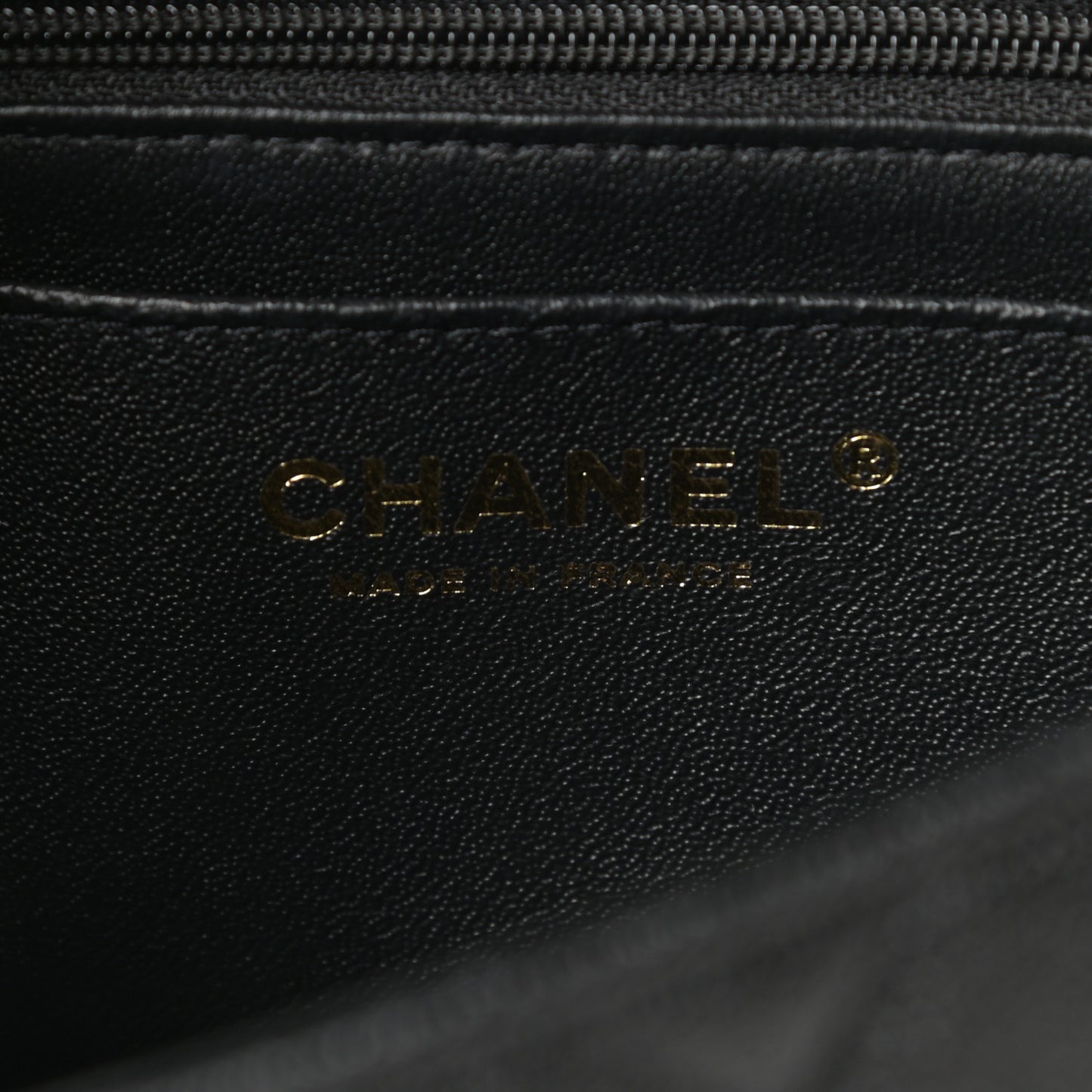 Caviar Quilted Mini Top Handle Rectangular Flap Black