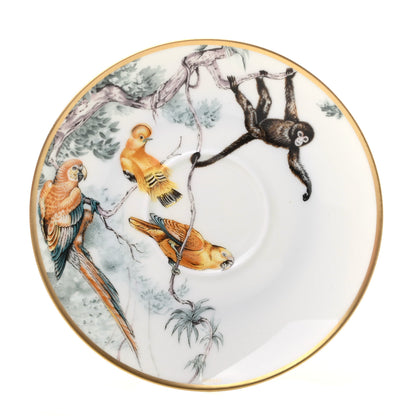 Hermes Porcelain Carnets d'Equateur Tea Cup and Saucer Set of 2 4 of 12