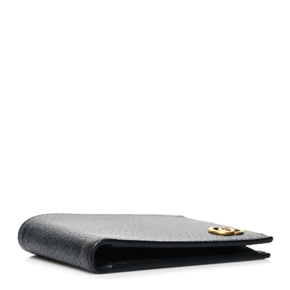 Gucci Textured Calfskin GG Marmont Bi-Fold Coin Wallet Black 4 of 10