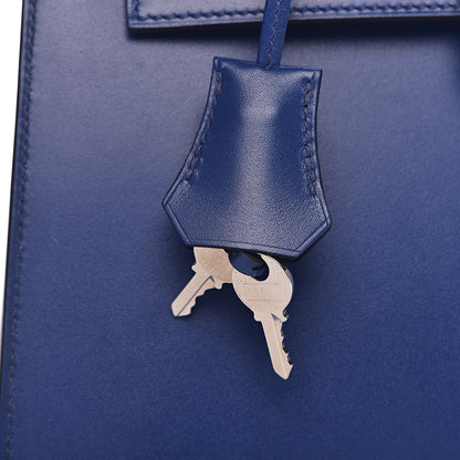 Hermes Tadelakt Kelly Sellier 25 Bleu Electrique 29 of 38