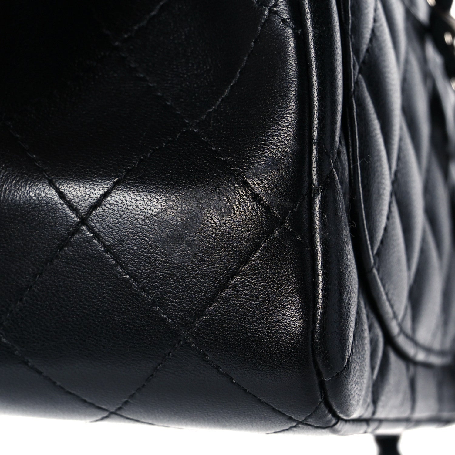 Chanel Lambskin Quilted Mini Square Flap Black 12 of 14