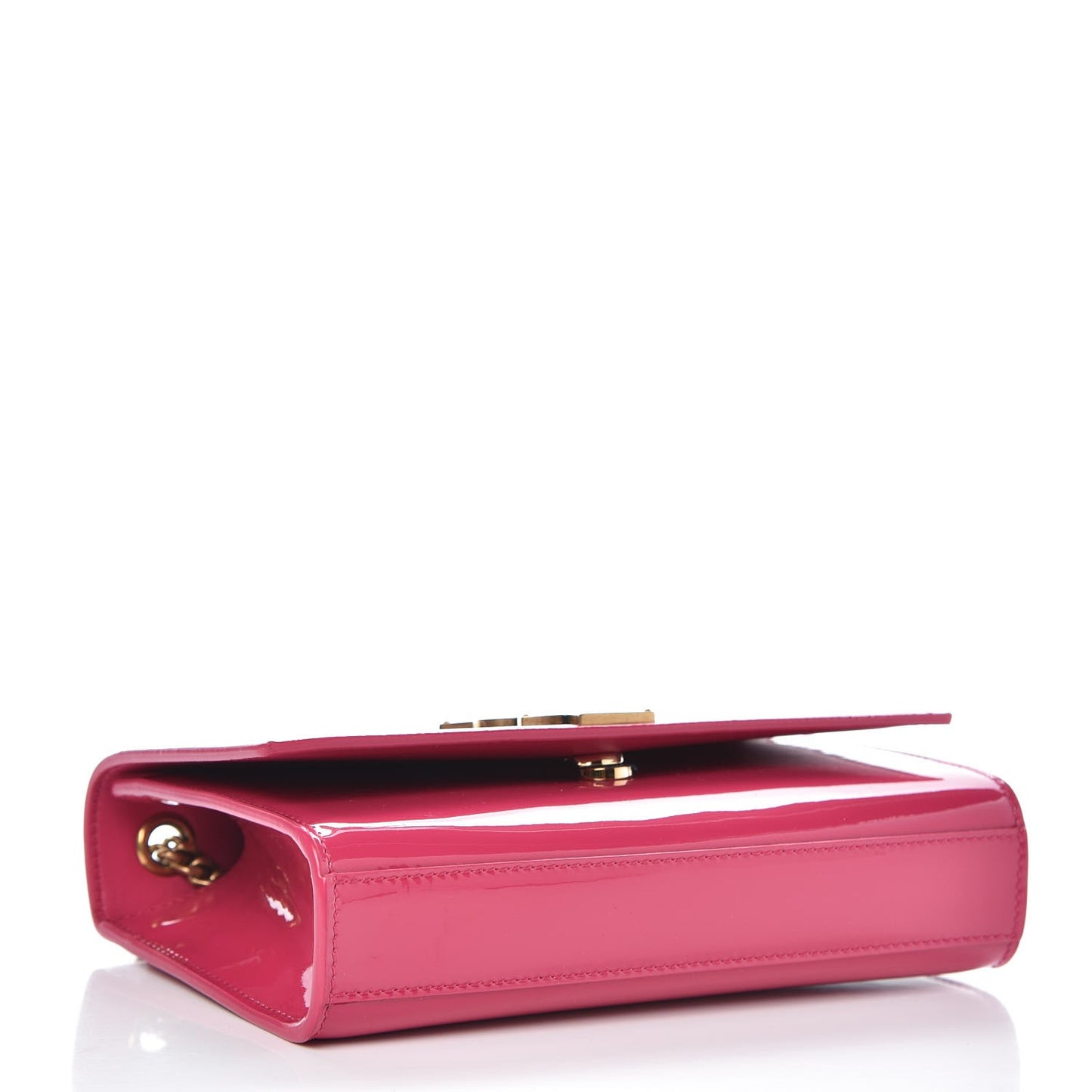 Patent Small Monogram Kate Satchel Pink