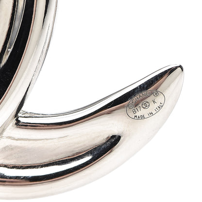 Chanel Baguette Crystal CC Brooch Silver 3 of 4