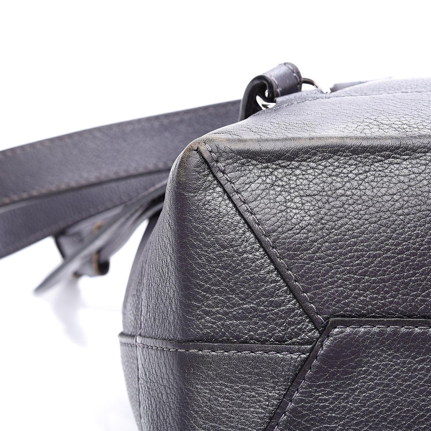 Calfskin Eyelet Lockme Backpack Black