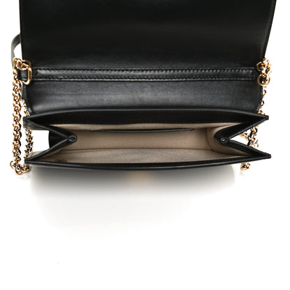 Chloe Calfskin Suede C Clutch With Chain Black 5 of 10