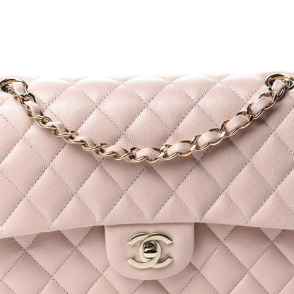 Chanel Caviar Quilted Medium Double Flap Light Pink 11 of 11