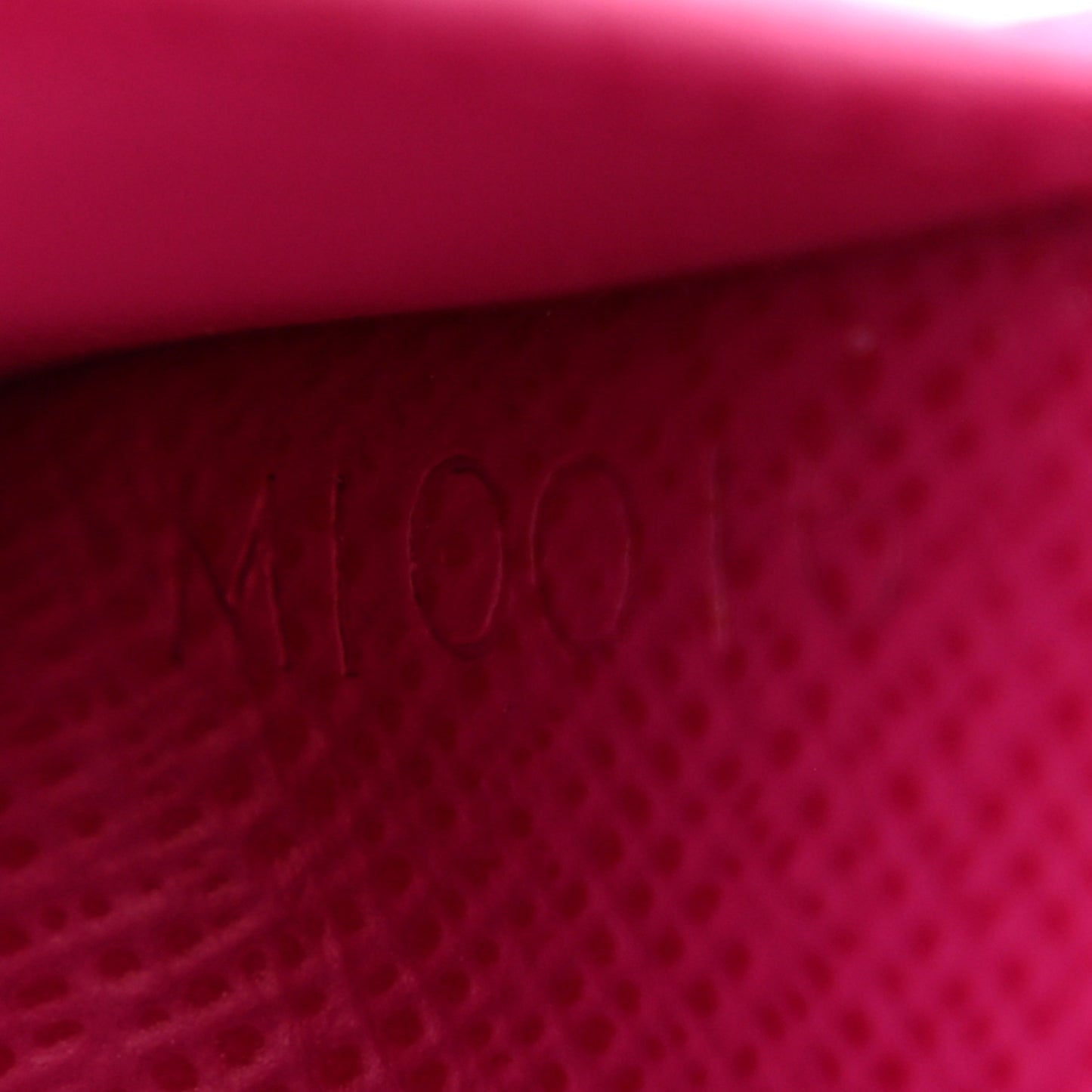 Monogram Perforated Compact Zipped Wallet Fuchsia