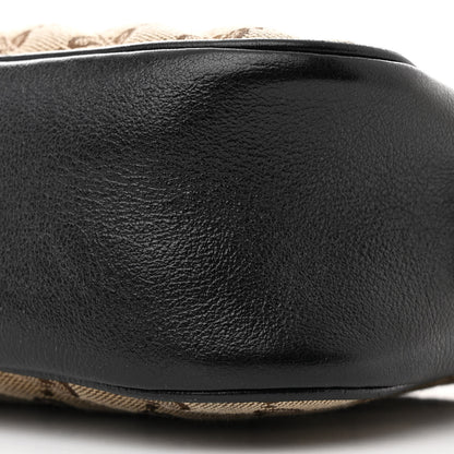Gucci Monogram Matelasse Diagonal Small GG Marmont Chain Shoulder Bag Beige Black 10 of 10
