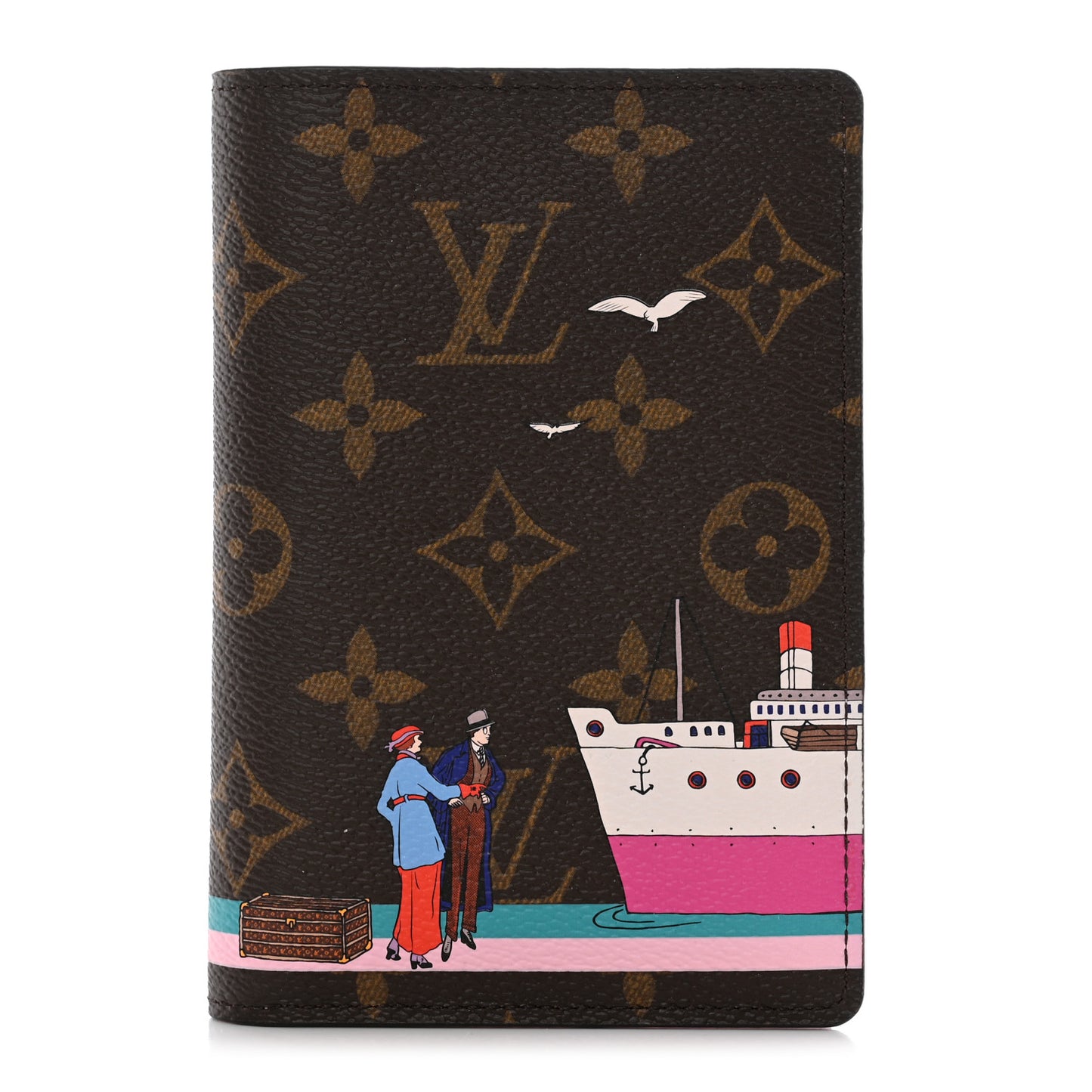 Monogram 2016 Christmas Animation Passport Cover Rose Ballerine