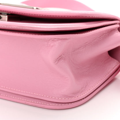 Balenciaga Calfskin Stripe Embossed Small Gossip Bag Candy Pink 9 of 9