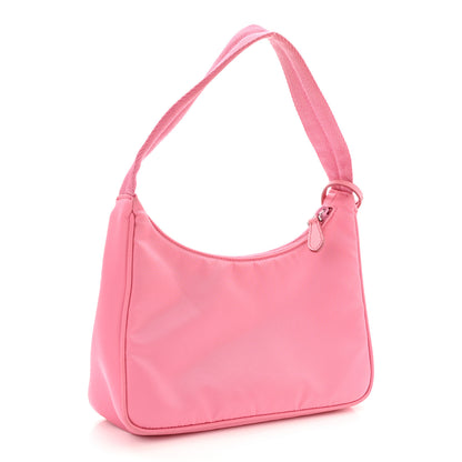 Prada Tessuto Nylon Mini Re-Edition 2000 Bag Begonia 2 of 10